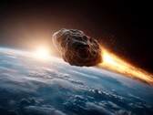 Asteroid 2024 YR4 could collide with the Moon in 2032. Artistic impression of an asteroid nearing planet Earth. (Image source: mathiasalvez, Adobe Stock)