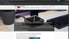 Web browsing works, but the UNO Q immediately runs at full load (image source: Notebookcheck)