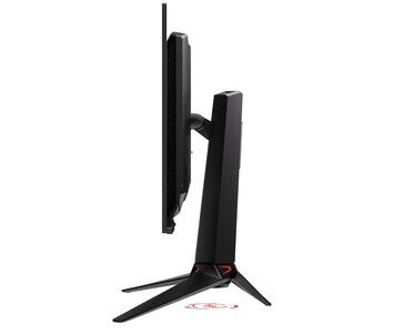 Side view of the Asus ROG Swift PG32UCDM 4K 240 Hz OLED gaming monitor. (Image source: Amazon)