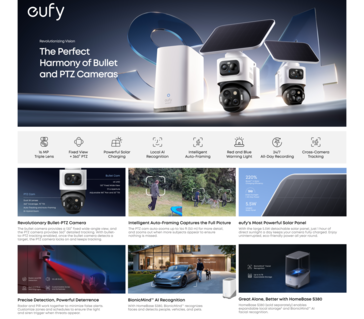 The Anker eufyCam S4 outdoor security camera key features (Image source: Anker)