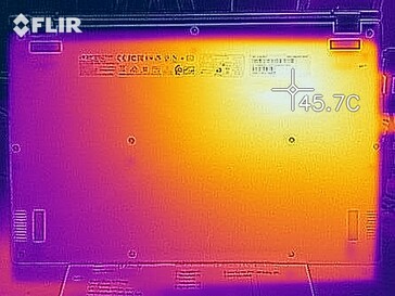 Heat distribution under load (bottom)