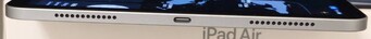Right: speaker, USB-C port