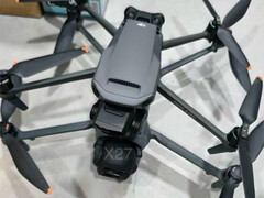 The Mavic 4 Pro beneath its predecessor for size comparison purposes. (Image source: via Jasper Ellens)