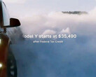 New Model Y ad touts the winter price drop (image: Tesla/X)