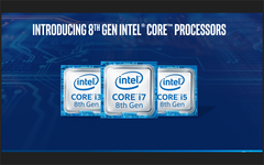 Intel Core i5-8250U, i5-8350U, i7-8550U, and i7-8650U Kaby Lake-R launches today (Source: Intel)