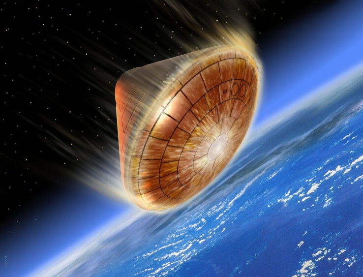 Illustration of atmospheric reentry. (Image source: ESA - D.Ducros)