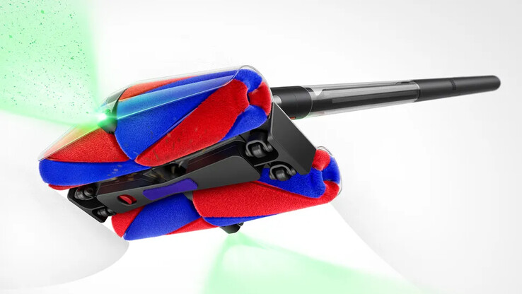 The Dyson PencilVac's brush head has four Fluffycones. (Image source: Dyson)