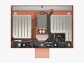 The 'chin' of the new iMac contains the Apple M1 chip and logic board. (Image: @fiyin/Apple)