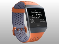 The Fitbit Ionic in coral blue and fiery orange (Image source: Fitbit)