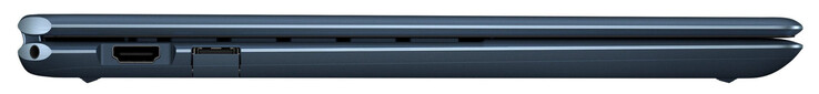 Left side: Audio combo, HDMI, USB 3.2 Gen 2 (USB-A)