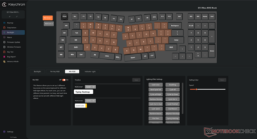 Keychron Launcher RGB zone customisation options. 