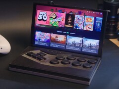 The Lenovo Legion Go handheld has been transformed into a clamshell device (Image source: Bob Wulff / WULFF DEN)