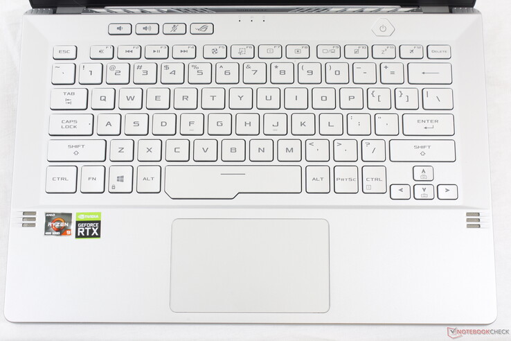 Turn on the white backlight and the font on the keys become more difficult to read. RGB lighting or the black chassis option will mitigate this