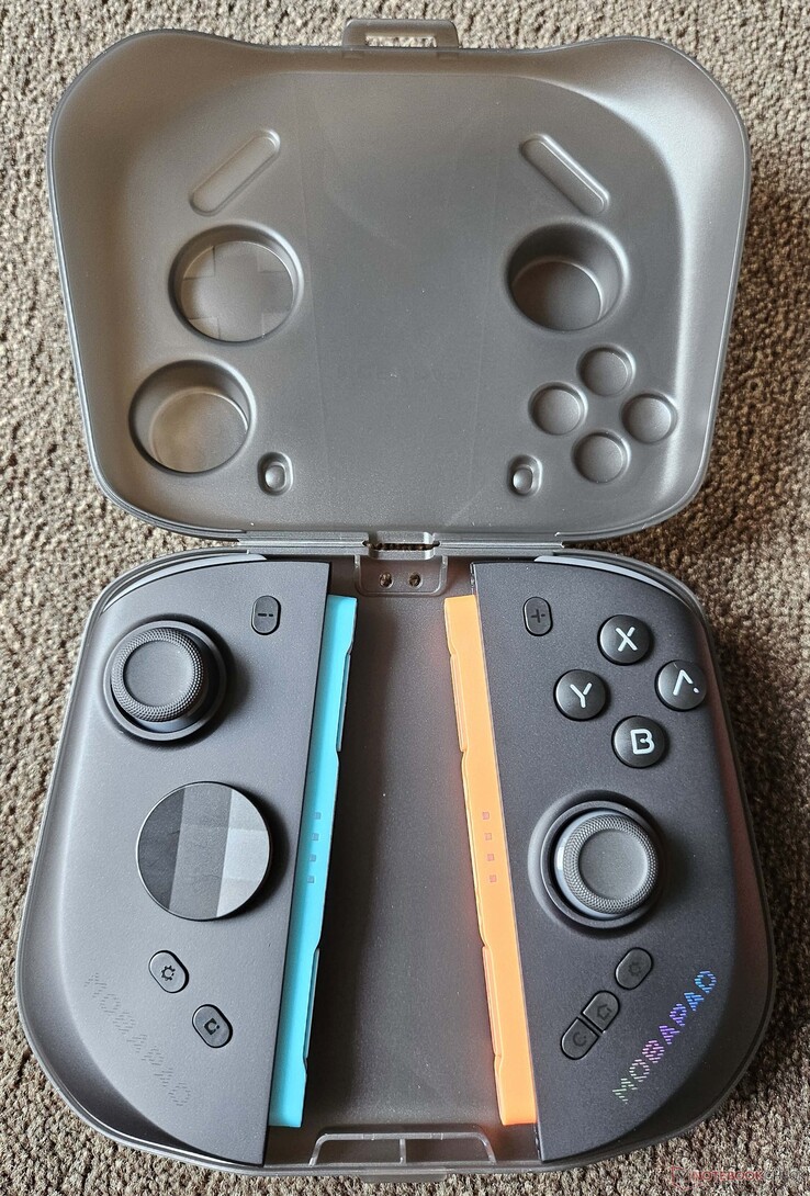 The case protects the Joy-Cons and also provides space for the optional mount.