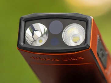 The Olight ArkPro Ultra has a floodlight, spotlight, UV light, and green laser.