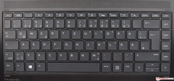 The HP ProBook x360 440 G1’s keyboard