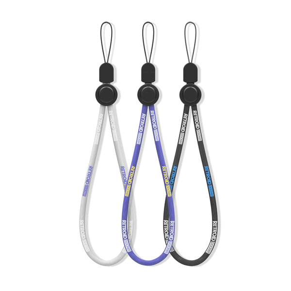 The Retroid Pocket Lanyard is compatible with several Retroid handhelds.