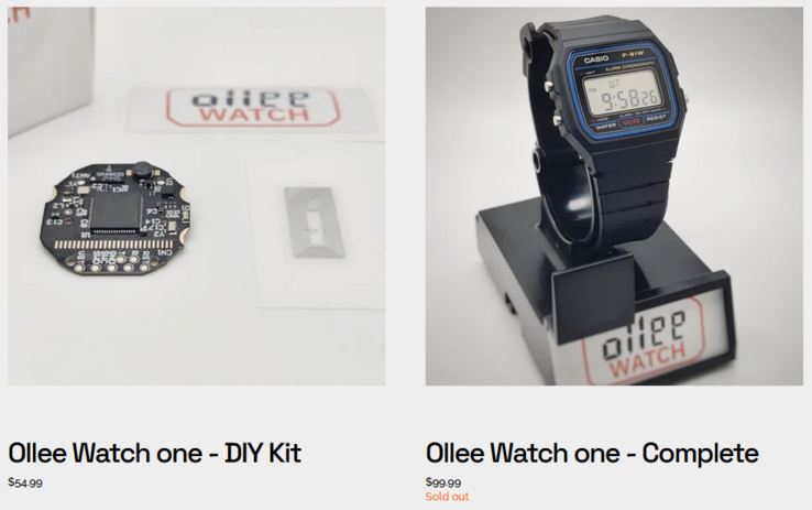 The Ollee Watch mod can be purchased separately, or you can get the watch pre-modded for $99.99. (Image source: Ollee Watch)