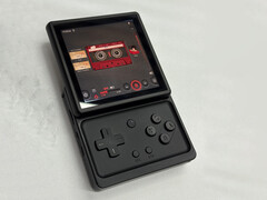 Anbernic's new handheld in one of its two teased colour options.