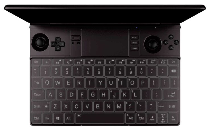 The Win Max 2 has a relatively large keyboard for its size. (Image source: GPD)
