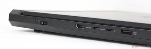 Lenovo Legion Pro 7i OLED gaming laptop side is shown