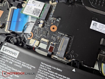 A second, empty SSD slot