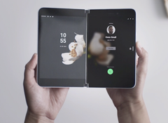 Microsoft managed to further optimize the Snapdragon 855 SoC and squeeze some more performance out of it for the Surface Duo. (Image Source: Microsoft)