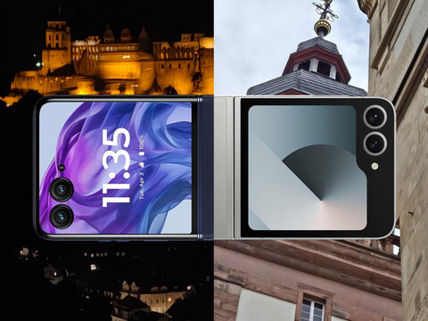 Photo comparison: Exploring historic Heidelberg with two flip phones