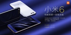 The Xiaomi Mi 6: still hanging on in there. (Source: Weibo)