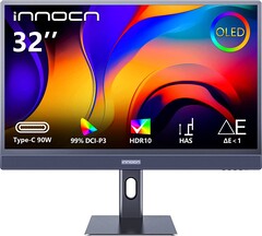 32-inch 4K OLED Innocn 32Q1U professional monitor on sale for US$1159, undercuts the 27-inch Apple Studio Display by almost half the price (Image source: Amazon)