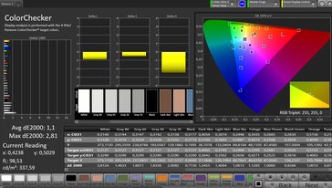 CalMAN color accuracy