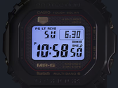 Pictured - a close-up image of the Casio MRG-B5000B-1's display.