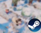 The entire project of Dogwalk - assets, animations, and code - is made with Blender and the popular Godot Game Engine, which is open-source. Pictured - a blurred screenshot from the game with the Steam logo overlaid on top. (Image source: Steam - Edited)