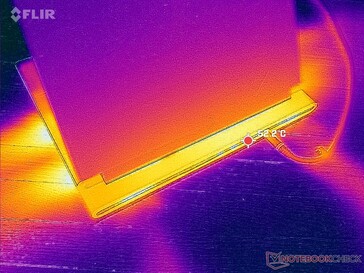 Exhaust along the rear and sides of the chassis