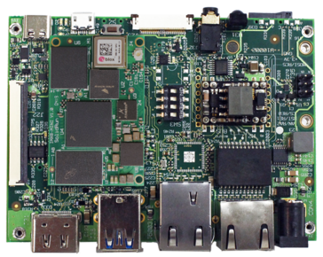 HummingBoard Pulse with integrated SolidRun i.MX 8M Mini SOM. (Source: SolidRun)