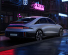 The Porsche-esque rear of the Hyundai Ioniq 6 looks like a true eye catcher in these newly released pictures (Image: Hyundai)