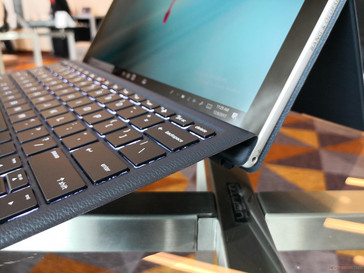 Envy x2 ARM. Magnetic keyboard base in its angled position