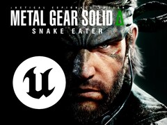 Metal Gear Solid 3 remake banner with Unreal Engine logo (Image source: PlayStation Store, Epic Games with edits)