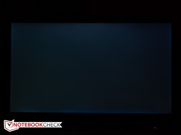 Moderate light bleeding around the edges