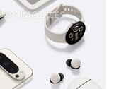 The Pixel Watch 3 series should be available in 41 mm and 45 mm sizes. (Image source: Google via 91mobiles & @OnLeaks)