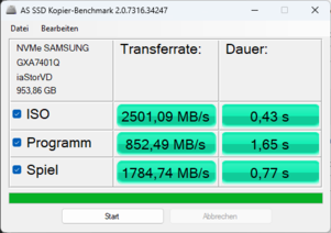 AS SSD copy benchmark