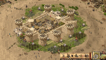 Pictured: A gameplay screenshot from Stronghold Crusader: Definitive Edition.