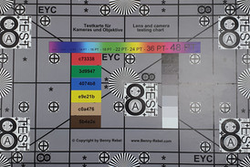 Shot of the test chart