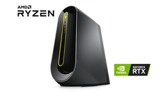 AMD and Nvidia work together in Dell's new Alienware Aurora Ryzen Edition desktop PC. (Image source: Dell)