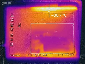 Front of tablet, idling