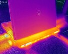 Alienware 16 Area-51 temperature map when rubbing Cyberpunk 2077 on Overdrive mode