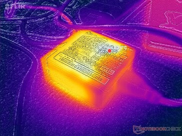 AC adapter reaches over 44 C when running demanding loads