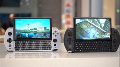 The GPD Win 4 comes in two colours and should be more ergonomic than the Win 3. (Image source: GPD)