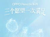 The Reno14 series is about to become official. (Image source: Oppo)