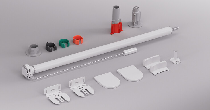 The Eve MotionBlinds Upgrade Kit for Roller Blinds. (Image source: Eve)